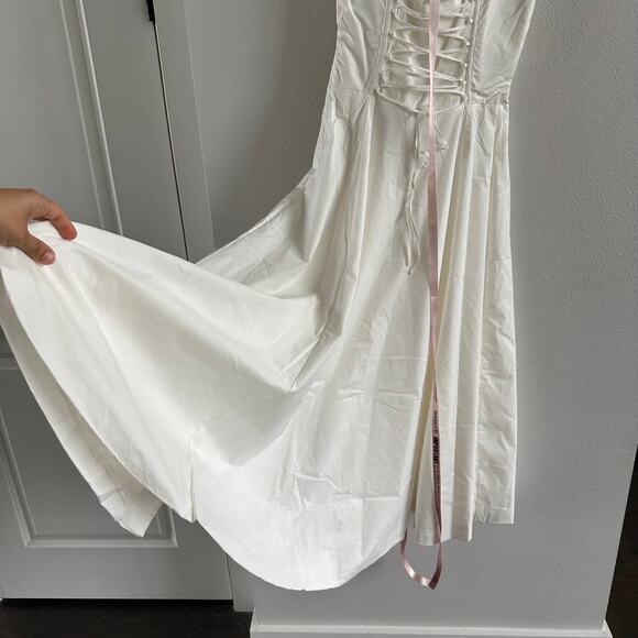 House of CB Carmen white bustier sundress Size Small - Picture 4 of 7